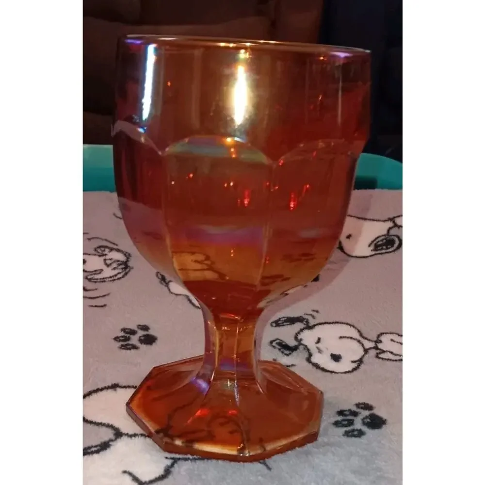 Set Of 4 IMPERIAL Carnival Glass 5 1/2